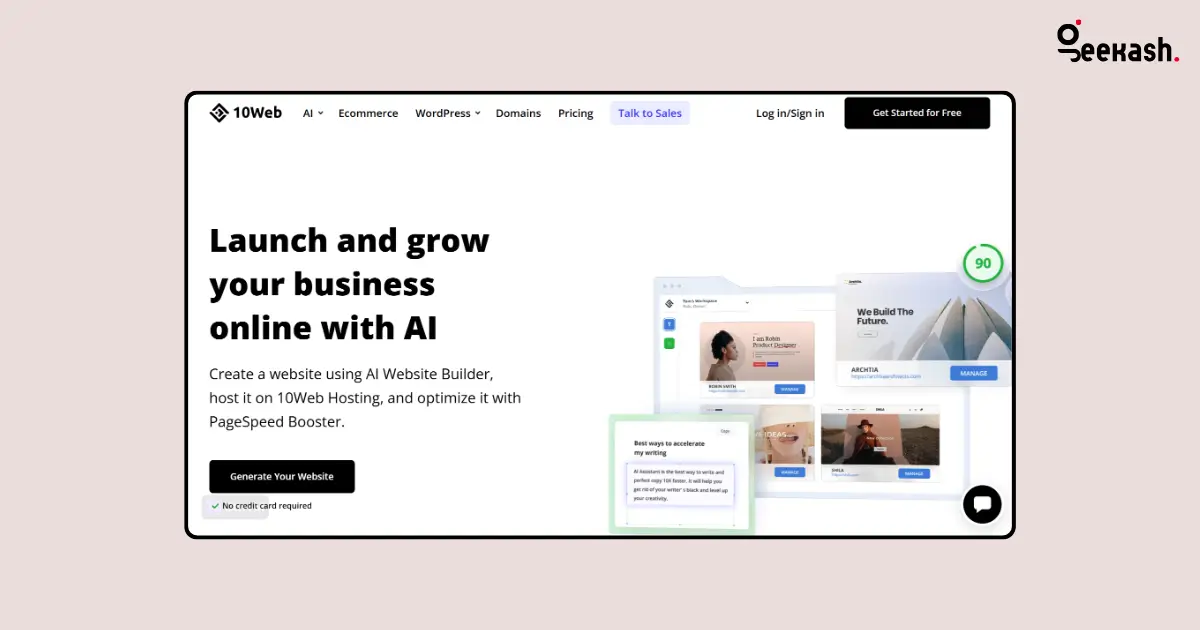 AI tools for small business | 10Web AI