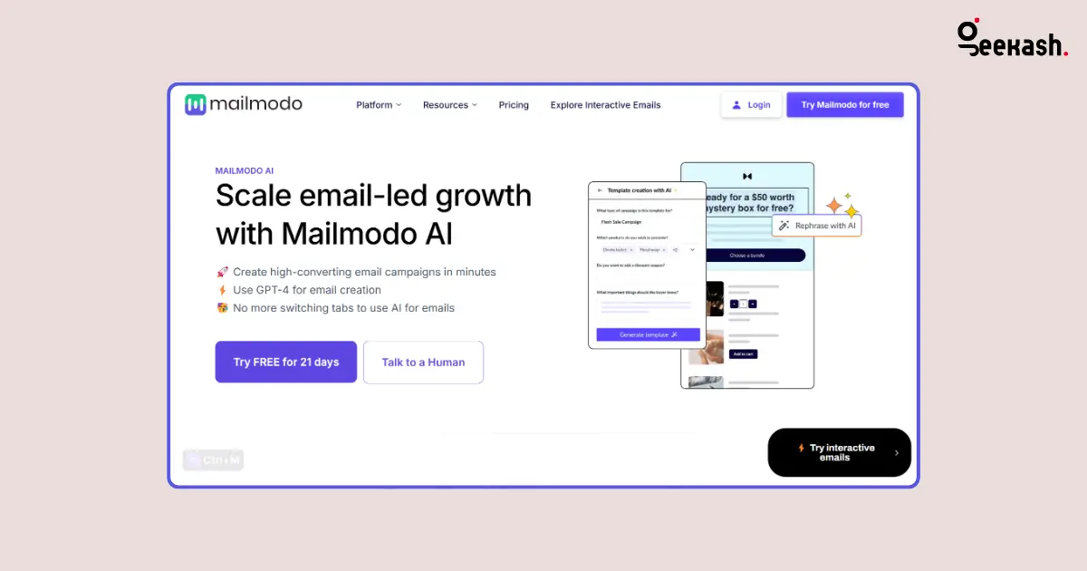 AI tools for small business | Mailmodo