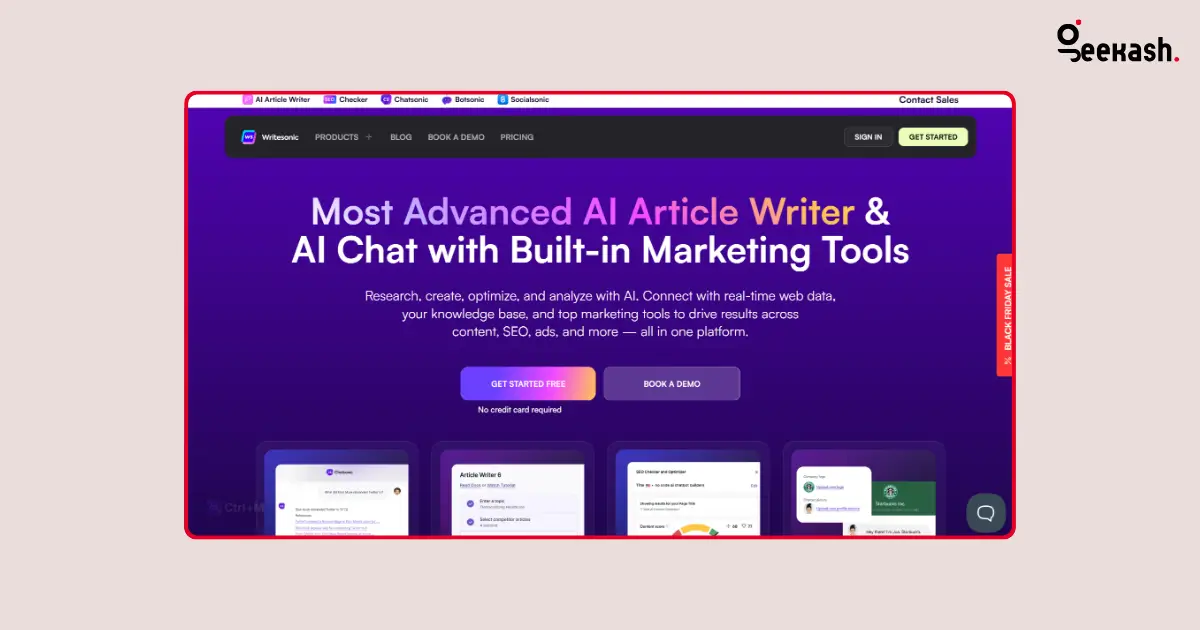 Writesonic ai content writing tool