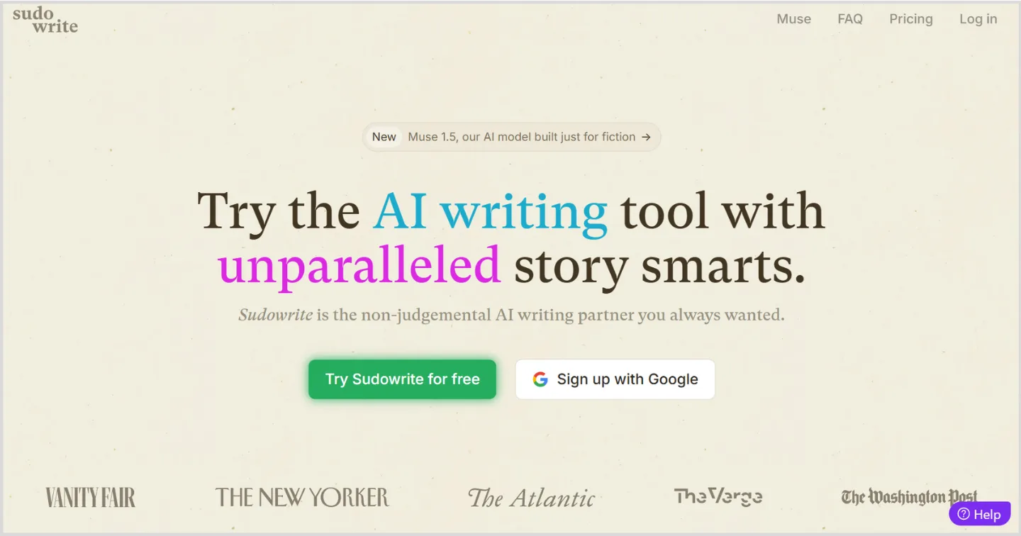 Sudowrite AI writing tool