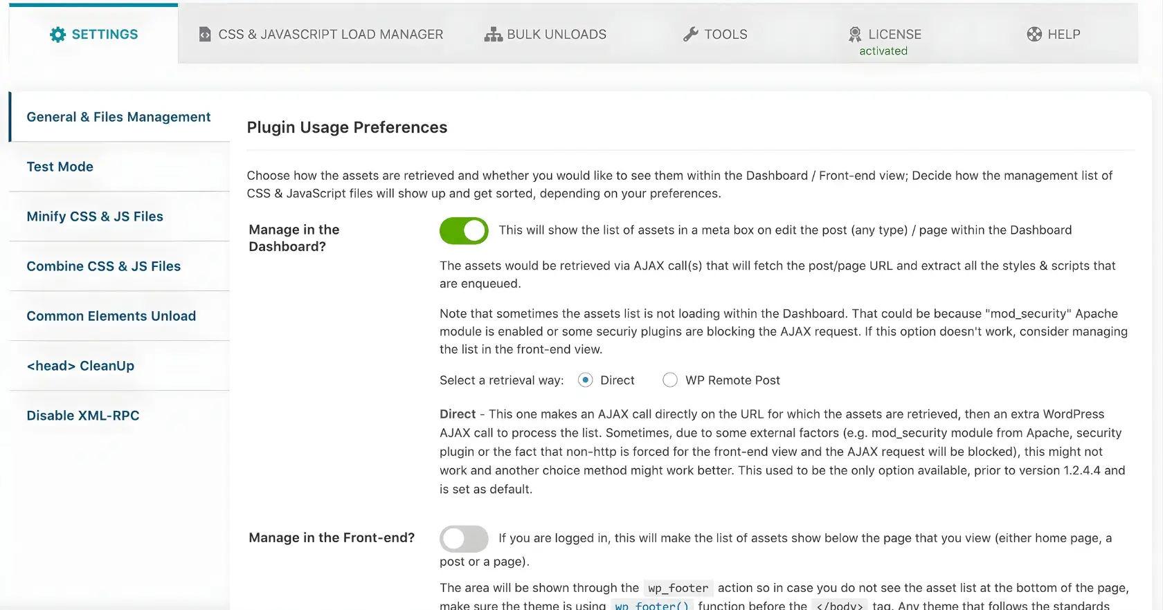 Asset CleanUp WordPress Performance Plugin