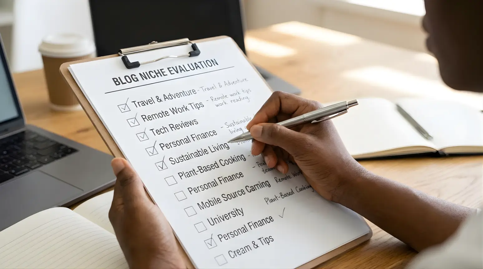 Systematically evaluating potential blog niches using a validation checklist