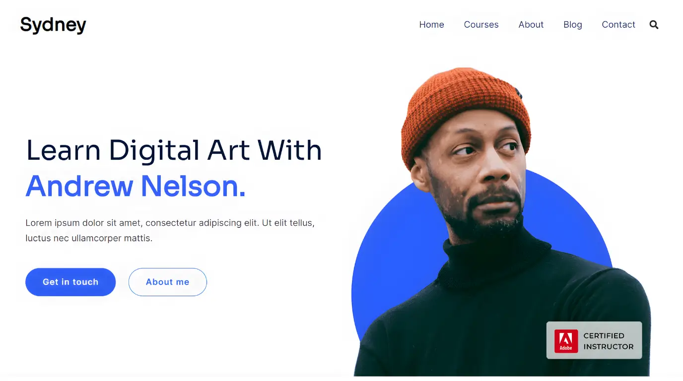 Sydney lightweight WordPress theme